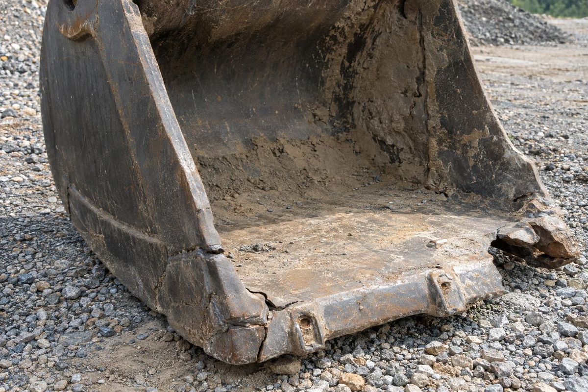 Worn bucket, before