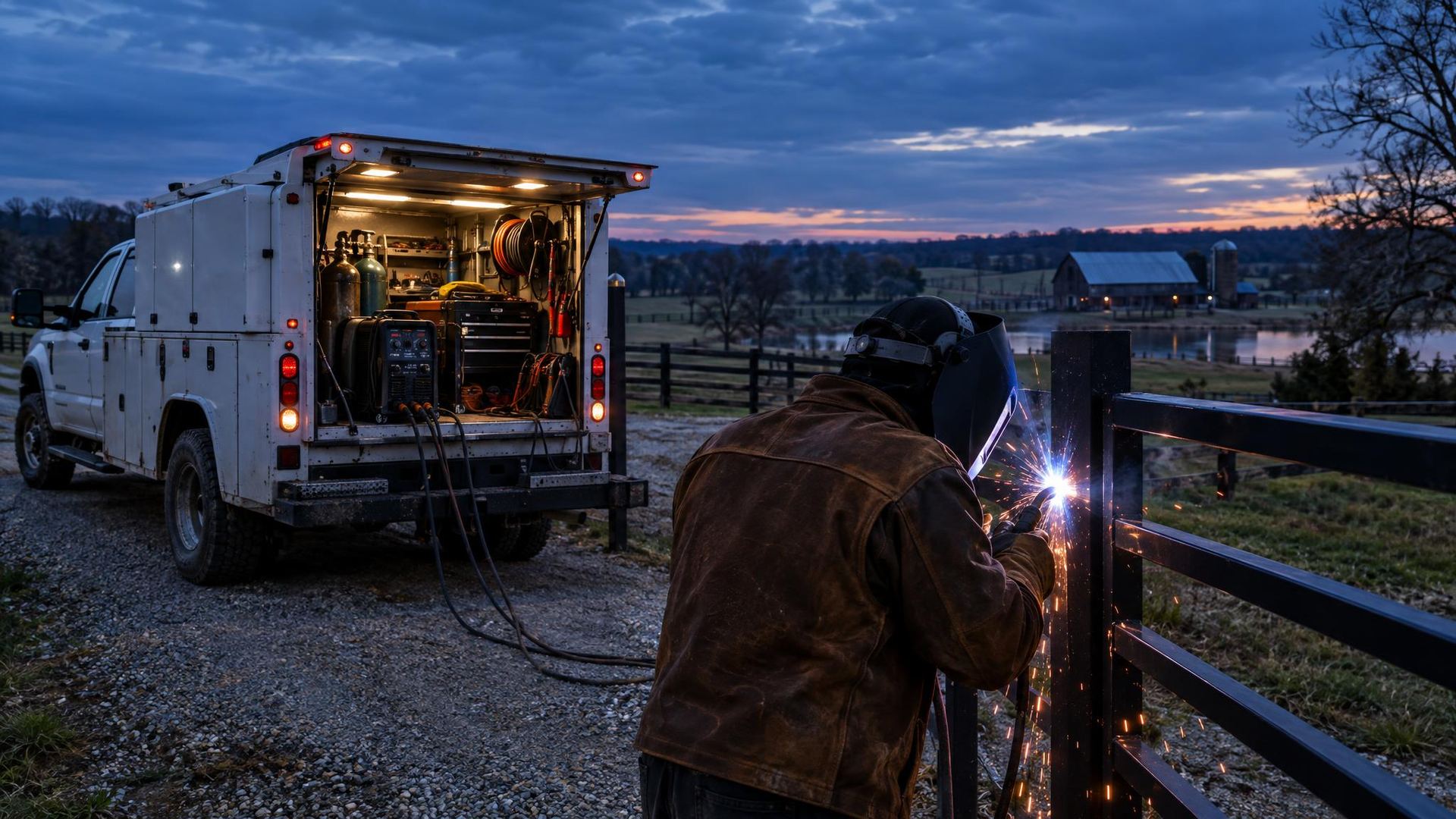 We bring the welder to the work
